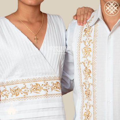 Duo Flor de Calabaza Blanco