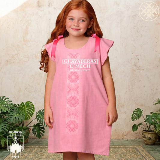 Vestido Jaiba Palo de Rosa Niña