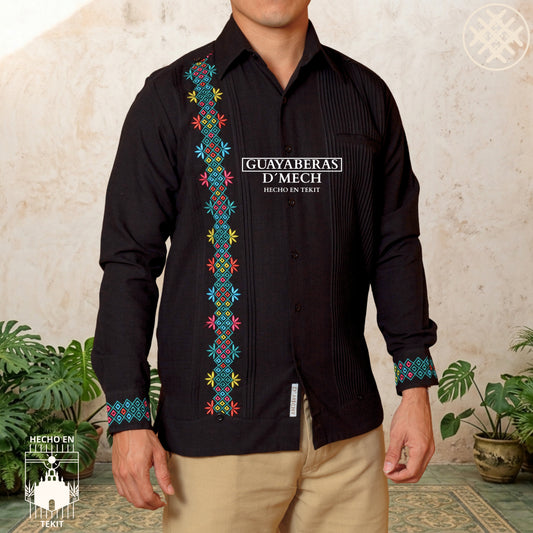 Chemise guayabera axolotl