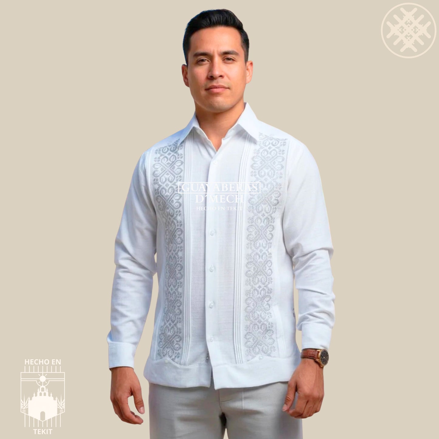 Guayabera Izamal Gris