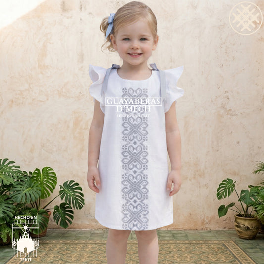 Vestido Izamal Gris Niña